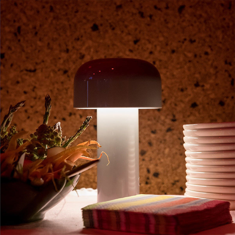 Mushroom Cordless Rechargeable USB Table Lamp