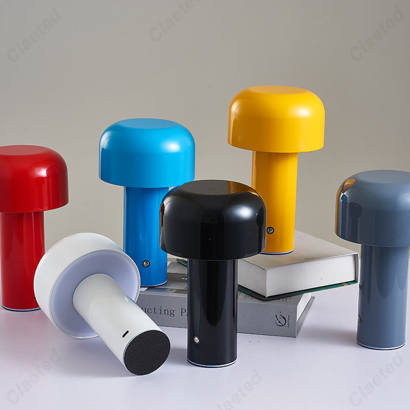 Mushroom Cordless Rechargeable USB Table Lamp